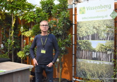 Erwin Vissenberg van Vissenberg Sierteelt promootte zijn sierbomenuitgangsmateriaal voor de boomkwekerijen.